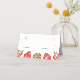 Cartões de Mesa do partido Berry Sweet Strawberry
