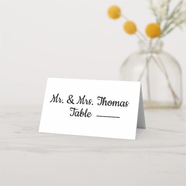 cartões de mesa, elegany (Frente)