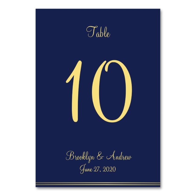 Cartões de Mesa Náutica Azul (Frente)