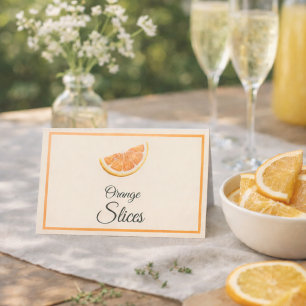 Cartões de Mesa para Decoração de Bar Mimosa com F