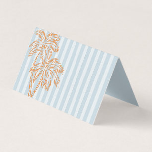 Cartões de Mesa para Festa à Beira da Praia com Pa