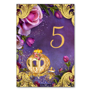Cartões de Mesa para Festa de Princesa