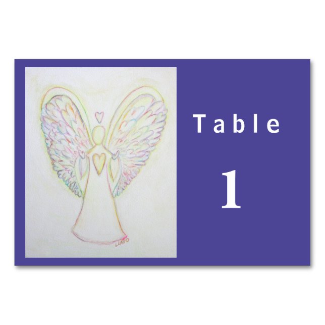Cartões de Mesa Personalizados do Arco-Íris (Frente)