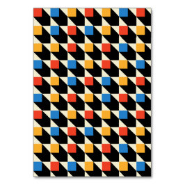 Cartões de Mesa quadrados coloridos