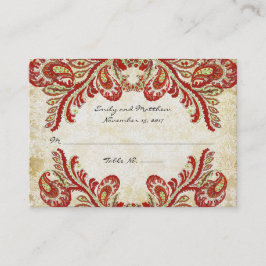 Cartões de Mesa Vintley Damask