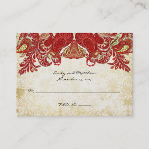 Cartões de Mesa Vintley Damask
