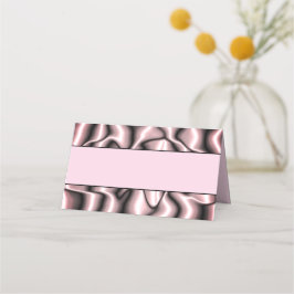 Cartões de metal rosa