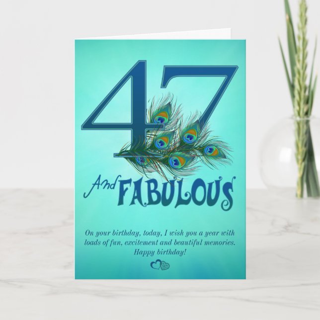Cartões de modelo de aniversário 47 (Frente)
