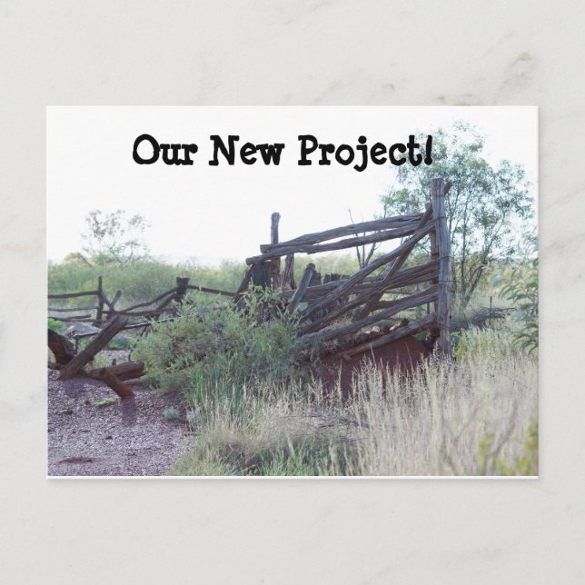 Cartões de Mudança de Endereço Tema Australiano (Frente)