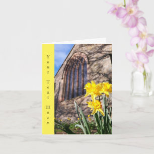 Cartões de Narcisos da Igreja - Personalizáveis
