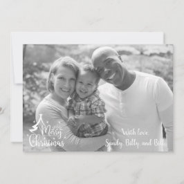Cartões de Natal 2 Foto 2 Preto e Branco