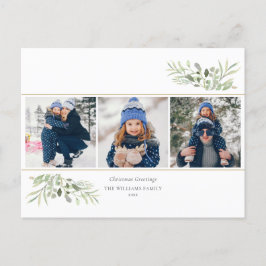 Cartões de natal 3 Foto Greenery Modern