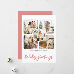 Cartões de natal 5 Foto e texto personalizados