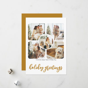 Cartões de natal 5 Foto e texto personalizados