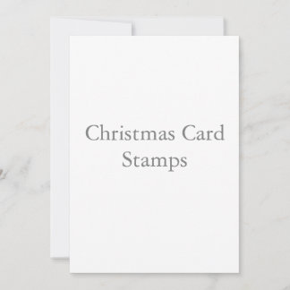 Cartões de Natal 5" x 7" quadrados com selos