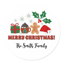 Cartões de natal - Adesivo editável