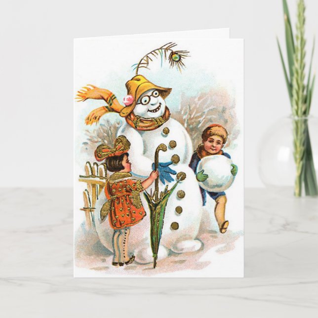 Cartões de natal alemães com poemas líricos do (Frente)