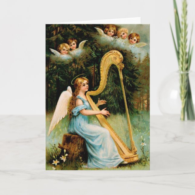 Cartões de Natal Anjos (Frente)