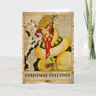 Cartões de natal Art Deco