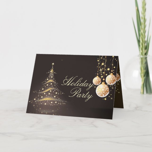 Cartões de natal, Árvore Natal+Ornamentos (Frente)
