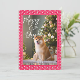 Cartões de natal | ASANOHA Padrão Kimono japonês