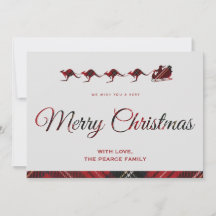 cartões de natal Austrália Feliz Natal Papai Noel 