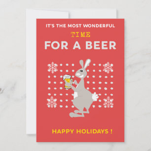 Cartões de Natal australianos Cerveja de Canguru E