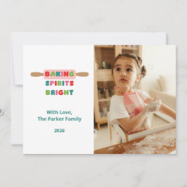 Cartões de Natal Baking Spirits Bright