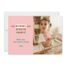 Cartões de Natal Baking Spirits Bright