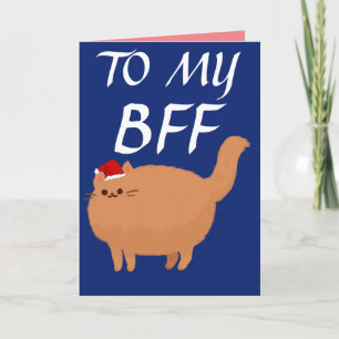CARTÕES DE NATAL BFF MELHOR AMIGO GATO GORDO