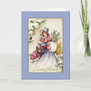 Cartões de natal Bonne Annee