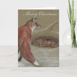 Cartões de Natal britânicos para animais selvagens