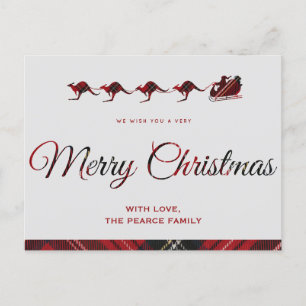 Cartões de Natal canguros, Santas Sleigh australia