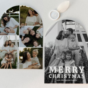 Cartões de Natal com Foto de Arco Simples