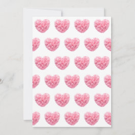 Cartões de Natal Corações Rosas