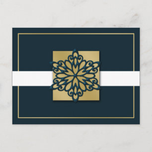 cartões de natal corporativo elegante azul