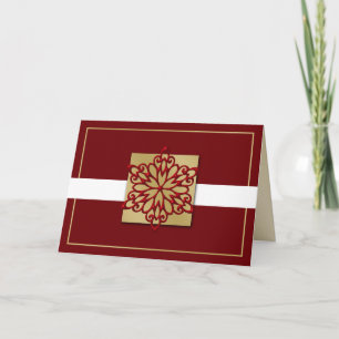 cartões de natal corporativos de ouro vermelho