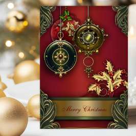 Cartões de Natal Cristãos Vermelhos