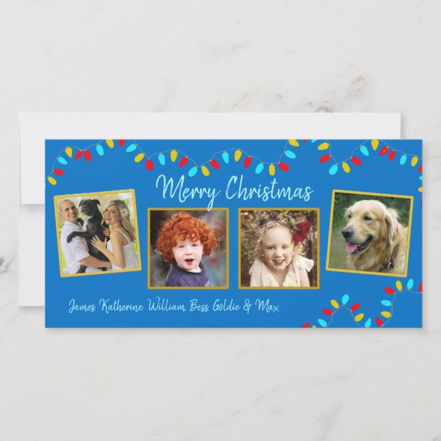 Cartões de Natal da Família Fotográfica da String  (Frente)