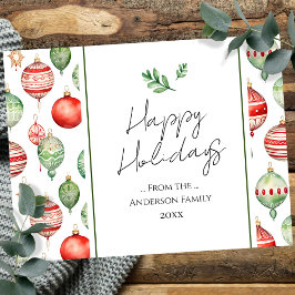 Cartões de natal da família Retro