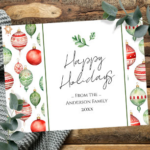 Cartões de natal da família Retro