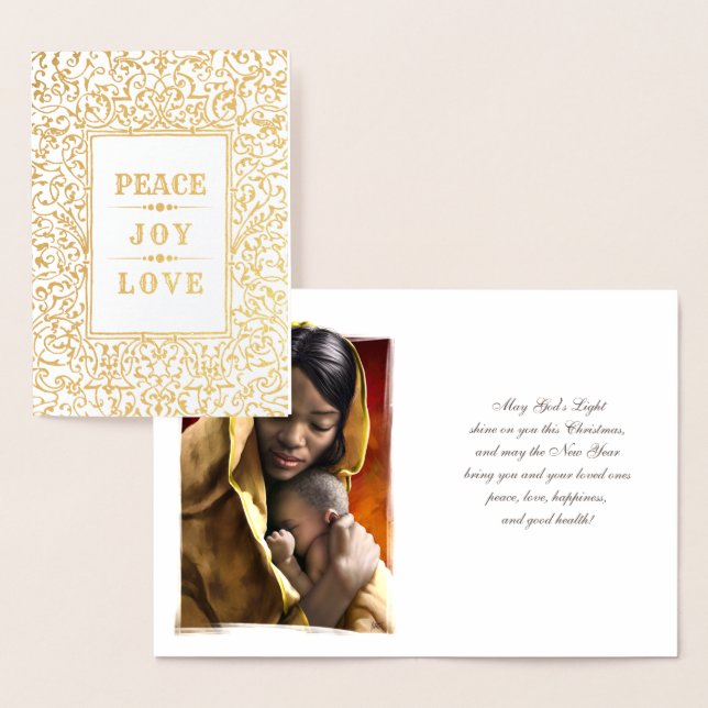 Cartões de Natal da Madonna e da Criança Luxury (Exibição)