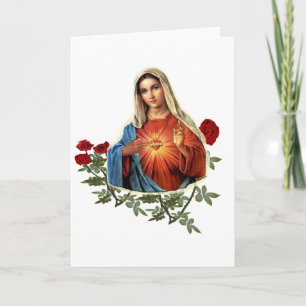 Cartões de natal da Mãe Mary