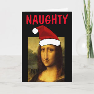 Cartões de Natal da Mona lisa, travesseiros e lega