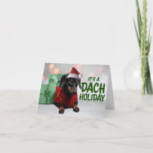 Cartões de Natal Dachshund
