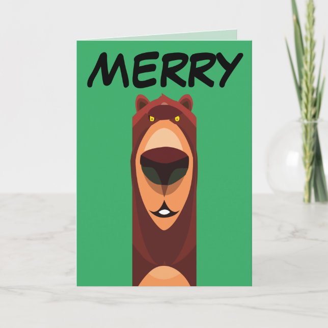 CARTÕES DE NATAL DE ABRAÇO DE URSO (Frente)