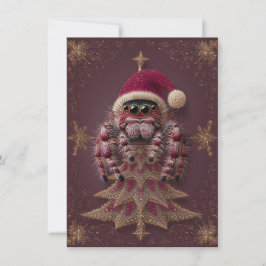 Cartões de Natal de Aranha Saltadora Chique