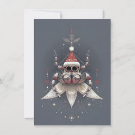 Cartões de Natal de Aranha Saltadora Fofa