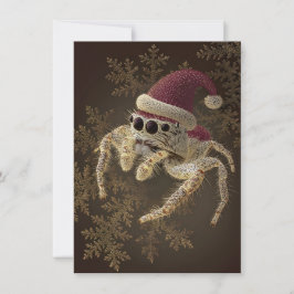 Cartões de Natal de Aranha Saltadora Únicos