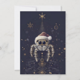 Cartões de Natal de Aranha Saltadora Únicos